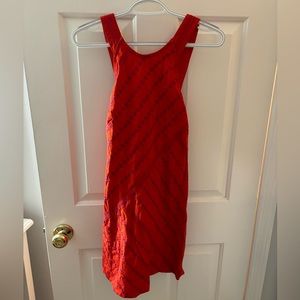 Women’s red and pink floral dress size medium